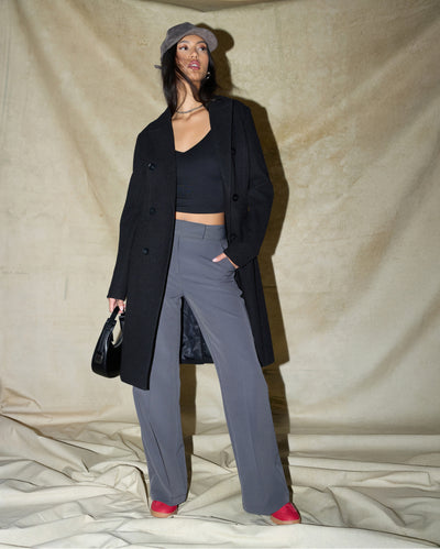 Keep your outfits sophisticated but cozy in this season's wide leg trousers. Shop from a variety of bold designs and fabrics that help make a statement while keeping you warm.